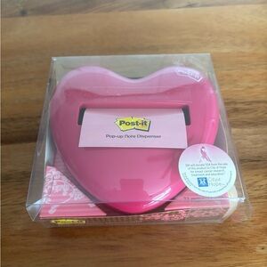 Post-it Pink Heart Pop-up Note Dispenser